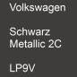 Preview: Volkswagen, Schwarz Metallic 2C, LP9V.